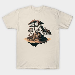 Desert Tones Bonsai Island Home T-Shirt